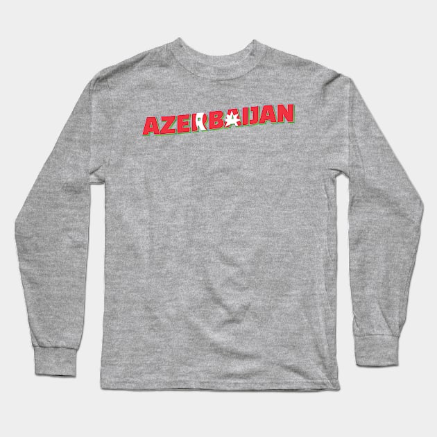 Azerbaijan Vintage style retro souvenir Long Sleeve T-Shirt by DesignerPropo